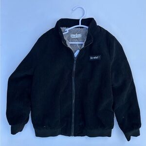 SHEIN Black Kids Fleece Lined Jacket